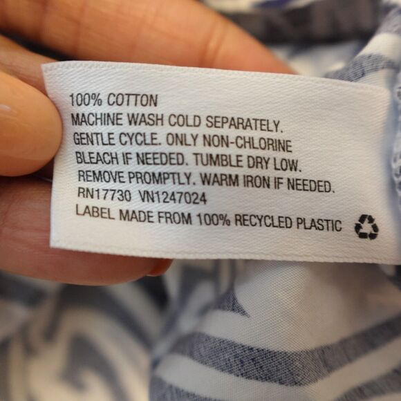 VINEYARD VINES TARGET BELTED SLEEVELESS SUNDRESS ROUGH SEAS RUFFLED STRAPS M - Picture 9 of 12